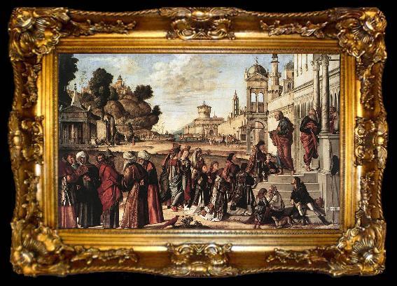 framed  CARPACCIO, Vittore St Stephen is Consecrated Deacon  dsf, ta009-2
